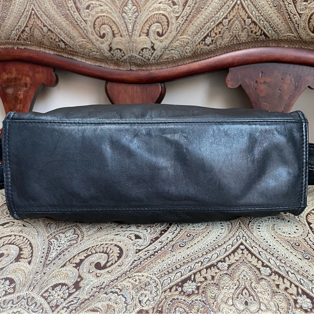 Donna Karan Black Crossbody Bag with Gold Accents - Picture 5 of 11
